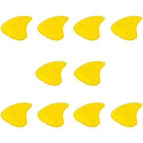 The original legendary Landstrom design from Sweden Sharkfin guitar picks 10 Pack Red Goldprint Soft