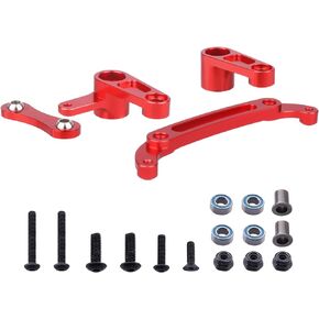 Hobbypark Aluminum Steering Parts Set (Steering Bell Crank, Ackermann Link) for Arrma 1/10 Granite 4X4,Typhon, Big Rock, Senton, Replaces AR340132 (Navy Blue)