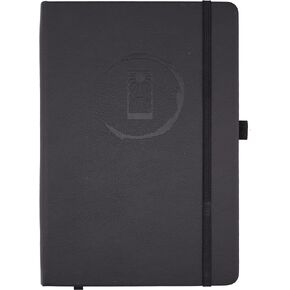 Drop 4 Demon Slayer inspired Hanafuda (Black) Anime Vegan Leather A5 Hardcover Journal | FREE STCIKER PACK | 7mm Dot Grid and Blank Pages | 120GSM Silk Cream Paper