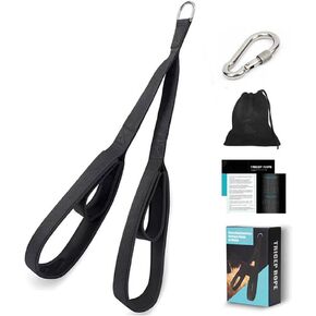 Tricep Rope Cable Attachment Facepulls for Professional Gym 29 Inch & 22.8 Inch Two Lengths Built in One Pull Down Rope