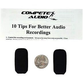 LS35 Replacement Microphone Covers - for Lightspeed Aviation Pilot Headset - Foam Windscreen - 2 Pack