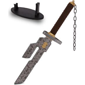 17.7'' Jujutsu Kaisen Sword Fushiguro Toji Sword Metal 1:1 Replica Sword Not Sharp, Equipped with Display Rack, Suitable for Cosplay and Decoration