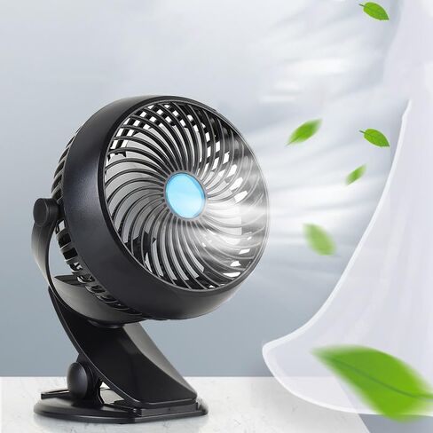 Unifizz مشبك على مروحة باردة محمولة دوران مروحة مكتب صغيرة قابلة للتعديل سرعة مراوح السيارة in Kuwait