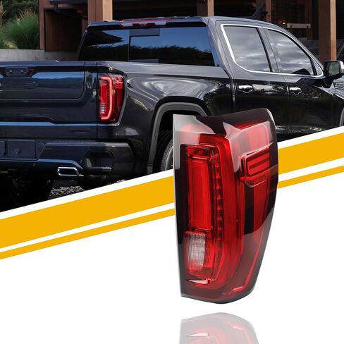Dasbecan Right Passenger Side Tail Light Assembly Rear Lamp Halogen Type Compatible with 2019-2023 2024 GMC Sierra 1500/2500 HD/3500 HD Replace 84968737 in Saudi Arabia