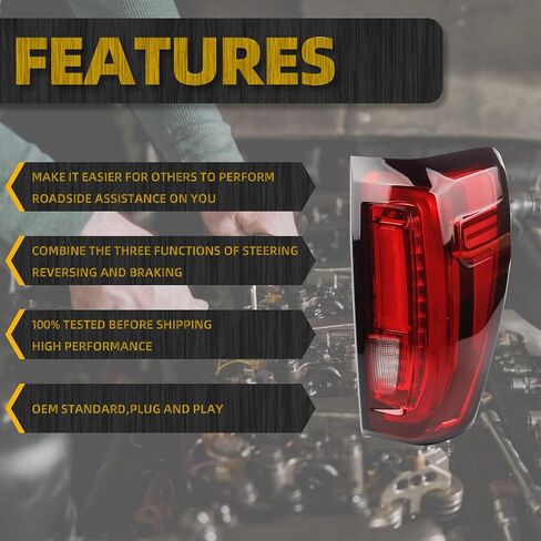 Dasbecan Right Passenger Side Tail Light Assembly Rear Lamp Halogen Type Compatible with 2019-2023 2024 GMC Sierra 1500/2500 HD/3500 HD Replace 84968737 in Saudi Arabia