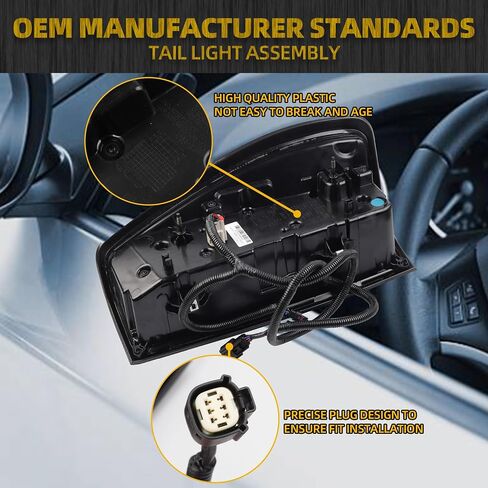 Dasbecan Right Passenger Side Tail Light Assembly Rear Lamp Halogen Type Compatible with 2019-2023 2024 GMC Sierra 1500/2500 HD/3500 HD Replace 84968737 in Saudi Arabia