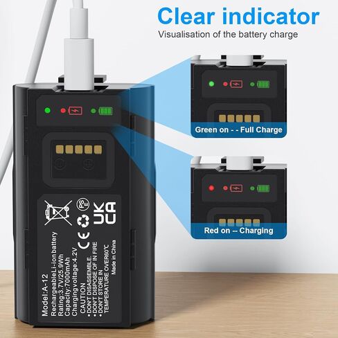 استبدال بطارية جرس باب الفيديو Arlo الخالية من الأسلاك، بطارية احتياطية قابلة لإعادة الشحن من Egoway متوافقة مع AVD2001 AVD2001B VMA2400 A-12 - (7000 مللي أمبير في الساعة) in Kuwait