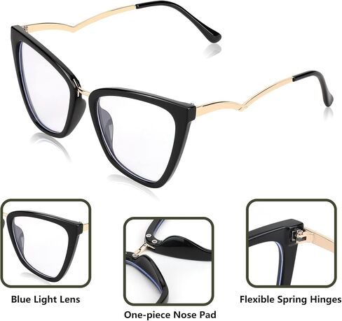 FEISEDY Blue Light Blocking Glasses Computer Glasses Women Men Fashion Cateye Glasses B2914 in Saudi Arabia