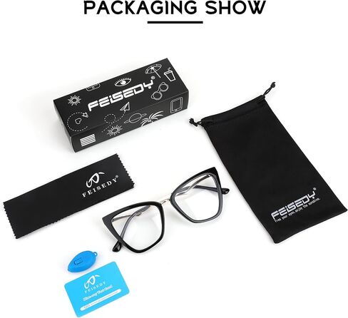 FEISEDY Blue Light Blocking Glasses Computer Glasses Women Men Fashion Cateye Glasses B2914 in Saudi Arabia