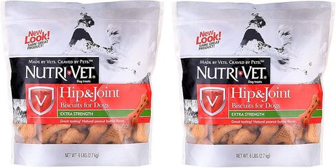 (عبوتان) بسكويت نيوتري فيت للورك والمفاصل ذو القوة الإضافية للكلاب، بوزن 6 أرطال لكل منهما in Kuwait