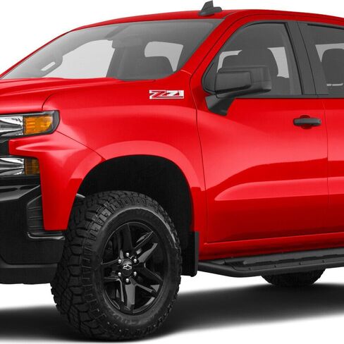 2 قطعة ⁠كروم وأحمر 2019-2023 سيلفرادو Z71 شارة شعار 84632695 OEM لوحة اسم in Kuwait