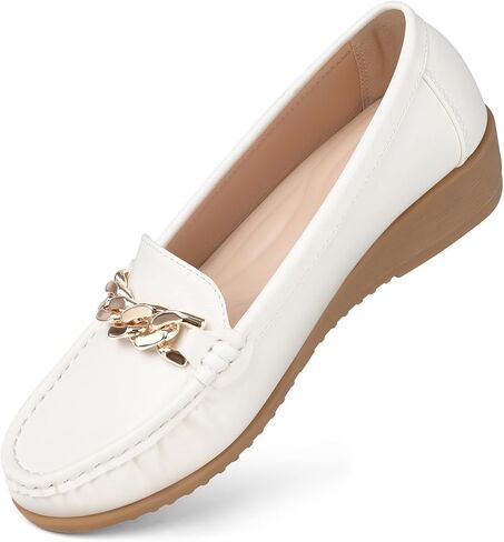 SHIBEVER Womens Loafers Leather Penny: Slip On Loafers for Women Casual Dressy Comfort Penny Loafer in Saudi Arabia