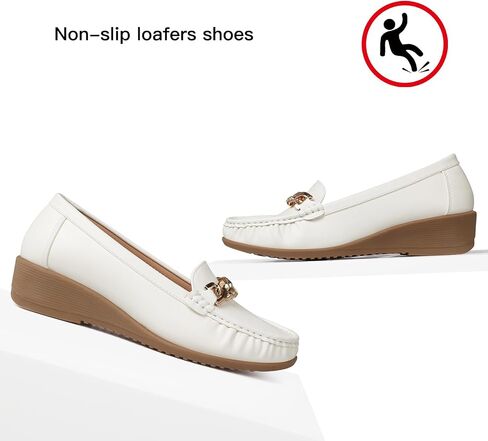 SHIBEVER Womens Loafers Leather Penny: Slip On Loafers for Women Casual Dressy Comfort Penny Loafer in Saudi Arabia