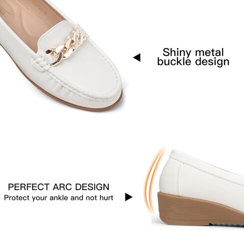 SHIBEVER Womens Loafers Leather Penny: Slip On Loafers for Women Casual Dressy Comfort Penny Loafer in Saudi Arabia