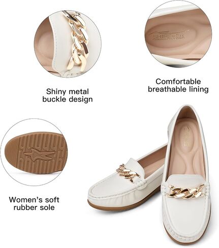 SHIBEVER Womens Loafers Leather Penny: Slip On Loafers for Women Casual Dressy Comfort Penny Loafer in Saudi Arabia
