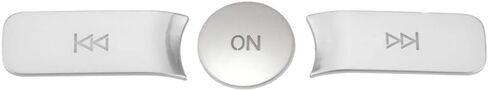 Silver Car Volume Button Cover Radio ON Button Cover Trim Sticker Decal Compatible with Mercedes Benz B C E G Class W246 W204 W212 ML W166 CL/SL/CLA/CLS/SLK(Model A) in Saudi Arabia