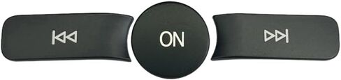 Silver Car Volume Button Cover Radio ON Button Cover Trim Sticker Decal Compatible with Mercedes Benz B C E G Class W246 W204 W212 ML W166 CL/SL/CLA/CLS/SLK(Model A) in Saudi Arabia