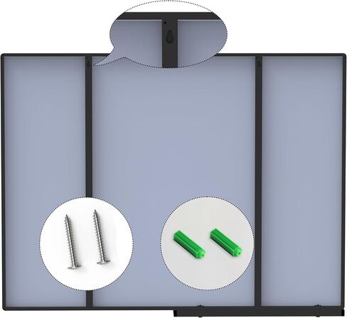 مرآة حمام مقاس 40 × 30 بوصة مع رف تخزين، مرآة مستطيلة حديثة مثبتة على الحائط بإطار من الألومنيوم، مرآة للحمام وغرفة المعيشة وغرفة النوم، باللون الأسود in Kuwait