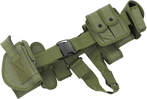 Hunting Belt, 10 Pockets Outdoor Waist Belt Detachable for Children Toy in Kuwait