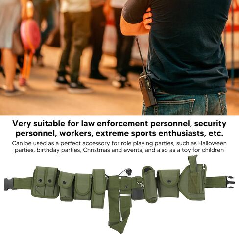 Hunting Belt, 10 Pockets Outdoor Waist Belt Detachable for Children Toy in Kuwait