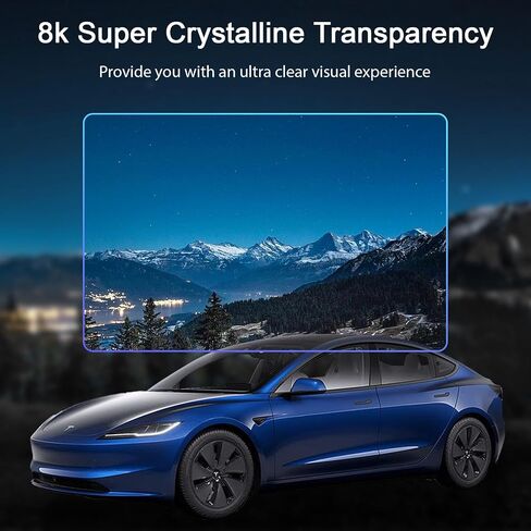 Tempered Glass Screen Protector for Tesla Model 3 2024 Refresh Center Console Dashboard Touchscreen [15.4 Inch] + Armrest Box Screen Protector [8 Inch] 2PC in Saudi Arabia