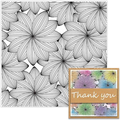 Flower Background Clear Stamps for Card Making, Spring Flower Stamps Blossom Leaves Clear Rubber Stamps for Holiday Card Making Decoration DIY Scrapbooking Transparent Album Decor Paper Craft in Saudi Arabia