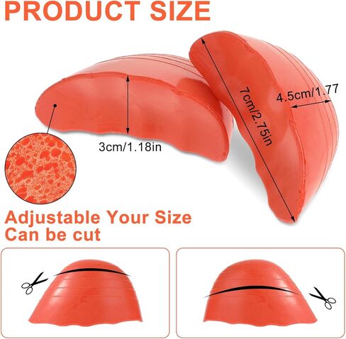 WLLHYF Shoe Filler Inserts for Loose Shoes, 2 Pairs Toe Filler Inserts Toe Cushion Inserts Shoes Too Big Insoles Adjustable Shoe Pads Shoe Size Reducer for Women Men Make Shoes Fit (Black) in Saudi Arabia