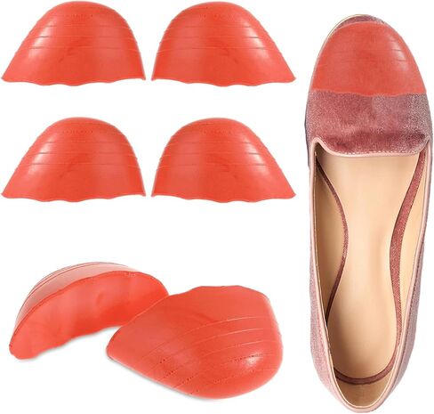 WLLHYF Shoe Filler Inserts for Loose Shoes, 2 Pairs Toe Filler Inserts Toe Cushion Inserts Shoes Too Big Insoles Adjustable Shoe Pads Shoe Size Reducer for Women Men Make Shoes Fit (Black) in Saudi Arabia
