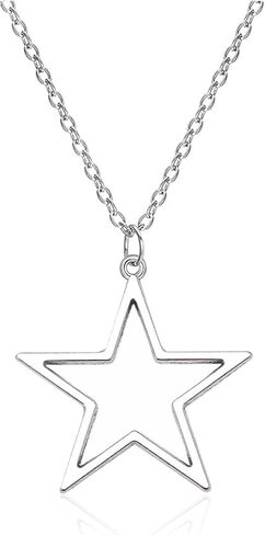 2 قطعة إكسسوارات Y2K قلادة نجمة Y2K أقراط Y2K أقراط نجمة مجوفة قلادة أقراط الجرونج قلادة Y2K قلادات للنساء مجوهرات الجرونج إكسسوارات جمالية مجوهرات Y2K للنساء in Kuwait