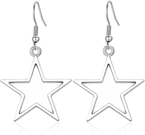 2 قطعة إكسسوارات Y2K قلادة نجمة Y2K أقراط Y2K أقراط نجمة مجوفة قلادة أقراط الجرونج قلادة Y2K قلادات للنساء مجوهرات الجرونج إكسسوارات جمالية مجوهرات Y2K للنساء in Kuwait