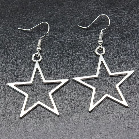 2 قطعة إكسسوارات Y2K قلادة نجمة Y2K أقراط Y2K أقراط نجمة مجوفة قلادة أقراط الجرونج قلادة Y2K قلادات للنساء مجوهرات الجرونج إكسسوارات جمالية مجوهرات Y2K للنساء in Kuwait