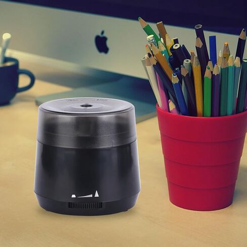 Automatic Electric Pencil Sharpener, USB & Battery Operated, Adjustable Sharpening for Colored Pencils(6-8mm), for School/Classroom/Student (Green) in Saudi Arabia