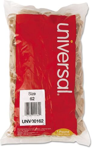Universal UNV00162 0.04 in. Gauge Size 62 Rubber Bands - Beige (490/Pack) in Saudi Arabia