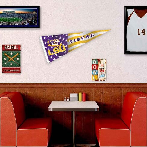 Louisiana State LSU Tigers Nation USA Stars and Stripes Pennant Pennant Banner Flag in Saudi Arabia