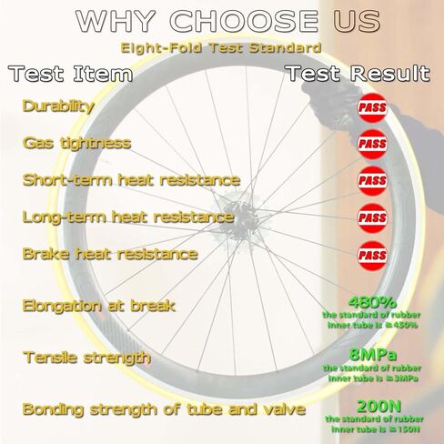 أنبوب داخلي من مادة TPU خفيف الوزن 36 جرام لإطار دراجة الطريق 700 × 18-32 أنبوب دراجة بطول 60 مم من صمام بريستا - قطعة واحدة/قطعتان in Kuwait