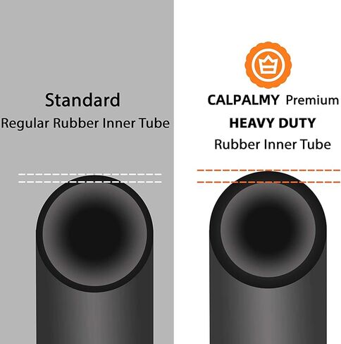 (عبوة كومبو) إطار وأنبوب دراجة سميكة مقاس 20×4 بوصة من CALPALMY - إطاران دراجة + أنبوبان دراجة صمام AV 32 مم للدراجات الجبلية ذات الإطارات السميكة والدراجات الإلكترونية ذات الإطارات الدهنية - مداس إطار بمقبض للاستخدام على الطرق الوعرة in Kuwait