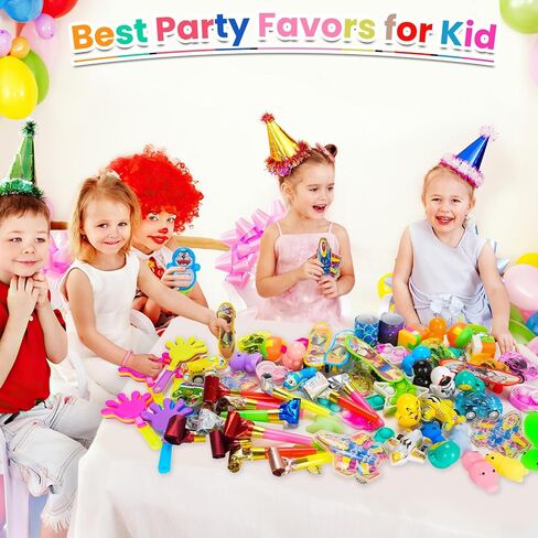 95 Pcs Party Favors for Kids 3-5 4-8-12, Treasure Box Toys for Classroom Prizes, Pinata Filler, Goodie Bag Stuffers, Treasure Chest Carnival Prizes Bulk Birthday Gifts Toys, Pop Fidget Toys Pack in Saudi Arabia
