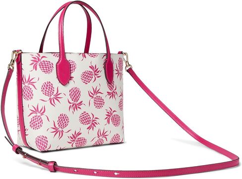 Kate Spade New York Bleecker Pineapple Printed PVC Medium Crossbody Tote, Cream Multi in Saudi Arabia