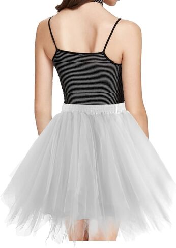 فستان نسائي عتيق بأكمام قصيرة من Hanpceirs ذهبي M + تنورة توتو من الخمسينيات من القرن الماضي لحفلات الهالوين وحفلات الكريسماس أبيض S/M in Kuwait