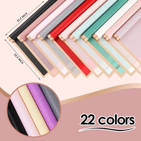 SDMOER 659 Pcs Flower Bouquet Accessories, 220 Floral Wrapping Paper,3 Rolls 25 Yards Ribbons,36 Pcs 3D Butterflies,400 PCS Flower Pins for Florists Gift Packaging DIY (22 Colors) in Saudi Arabia