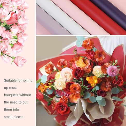 SDMOER 659 Pcs Flower Bouquet Accessories, 220 Floral Wrapping Paper,3 Rolls 25 Yards Ribbons,36 Pcs 3D Butterflies,400 PCS Flower Pins for Florists Gift Packaging DIY (22 Colors) in Saudi Arabia