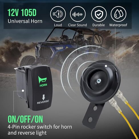 مجموعة إشارة الانعطاف العالمية ATV UTV، مع مجموعة ضوء إشارة الانعطاف في الشارع، مفتاح الروك USB، خط الصمامات للتتابع المتعري USB لدراجة SXS الترابية Polaris RZR Can-Am Kawasaki Golf Cart Dune Buggy in Saudi Arabia