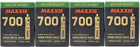 Maxxis Welter Weight 700x23-32C 80mm Bike Inner Tube Presta FV, 4 Pack, STB2214-4 in Saudi Arabia