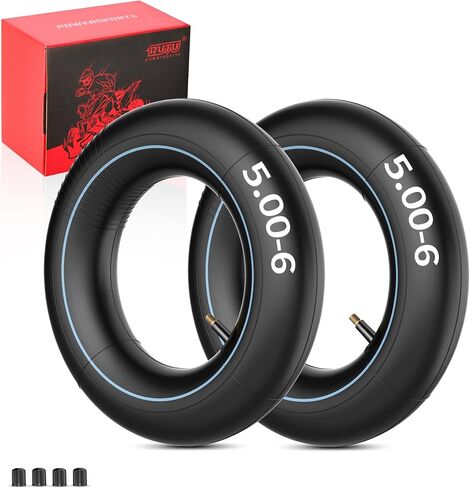 RUTU 13 x 5.00-6'' 4.00-6 4.50-6 5.30-6 Inner Tube Replacement for Razor Quad (Version 1-18) Go Kart, Dirt Bike, ATV, Yard Tractors, Lawn Mowers, Snow Blowers, Hand Trucks with TR87 Angled Valve in Saudi Arabia