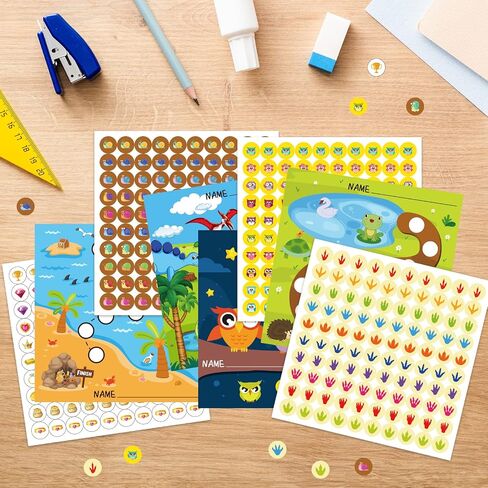 140PCS Incentive Reward Charts Sticker for Kids Behavior, Potty Training Chore Chart for Toddlers Boys, Girls Classroom Teaching or Home Using(4 Designs-Snails Pirate Dinosaurs Owls) in Saudi Arabia