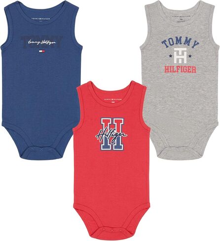 Tommy Hilfiger baby-boys 3 Pieces Pack Bodysuit in Saudi Arabia