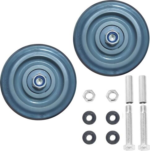 Push Cart Wheels, Heavy Duty 4 Inch PU Caster Wheels Bearings Repair Kits, Pltae Casters, Shelf Replacement Wheels for Platform Trucks up to 265 Pounds (4-Inch) in Saudi Arabia