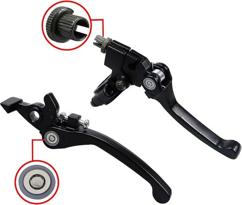 مقبض رافعة قابض فرامل LOCOPOW لمقود 7/8 بوصة 22 مم لـ 110cc 125cc 140cc TTR 125cc SSR RFZ Xmotos Apollo Taotao Thumpstar Xmotos 125 Pit Dirt Bike Motorcycle Coolster in Saudi Arabia