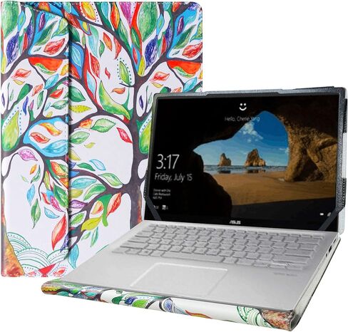 حافظة حماية Alapmk لجهاز Asus Q406DA وDell Vostro 5401 5402/Latitude 7400/Latitude 5400 5401 5410 5411/Latitude 5400 Chromebook Enterprise/Inspiron 14 5401 5405 5408 5402 5409 كمبيوتر محمول، شجرة الحب in Kuwait