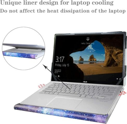 حافظة حماية Alapmk لجهاز Asus Q406DA وDell Vostro 5401 5402/Latitude 7400/Latitude 5400 5401 5410 5411/Latitude 5400 Chromebook Enterprise/Inspiron 14 5401 5405 5408 5402 5409 كمبيوتر محمول، شجرة الحب in Kuwait